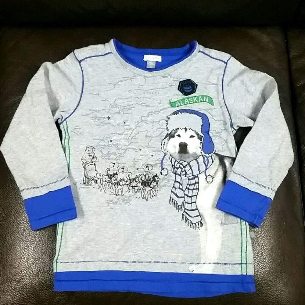 Petit Lem 4 adorable huskie t shirt
